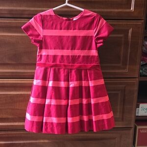 Jacadi Pink Striped Toddler Dress